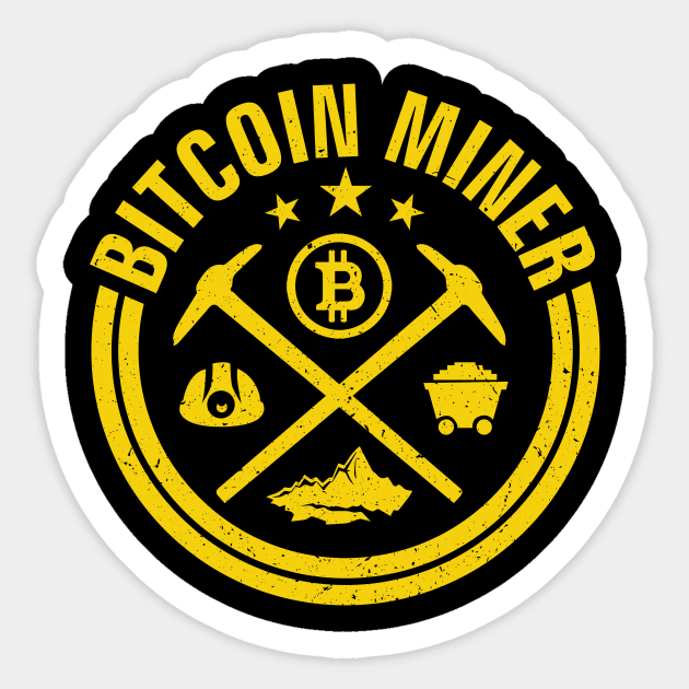 Bitcoin Miner' Amazing Cryptocurrency Bitcoin Sticker by ourwackyhome